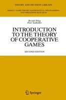 Introduction To The Theory Of Cooperative Games Bezalel Peleg (U. A.) Buch Xx