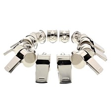 Zac's Alter Ego� Box of 12 Shiny Metal Whistles for Lifeguards/ Referees