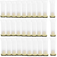 30pcs Queen Bee Roller Cages -Plastic Beekeeping Rearing Cup Kit Queen bee Ro...