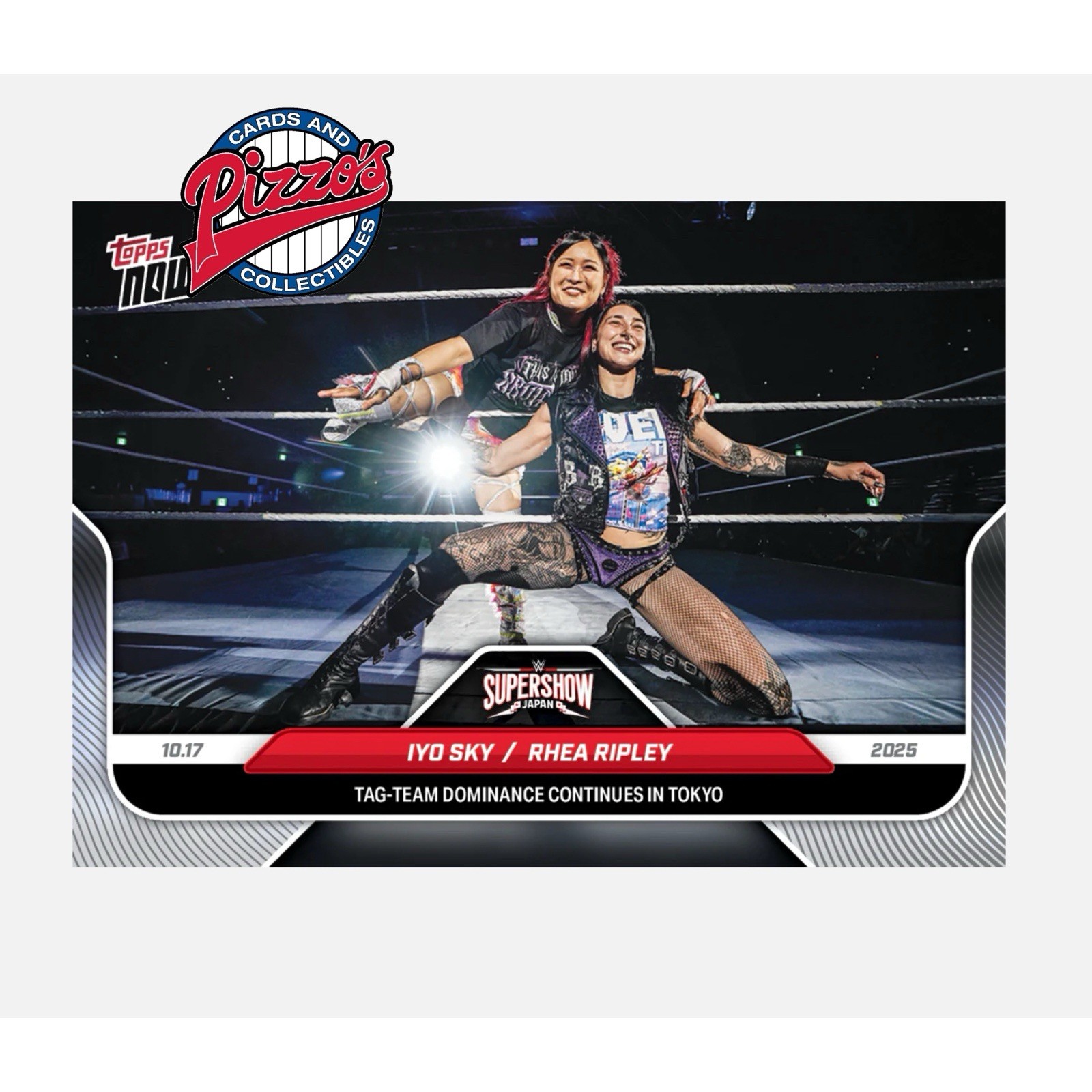 Rhea Ripley / IYO SKY Supershow Japan 2025 WWE Topps NOW Card 111 Presale