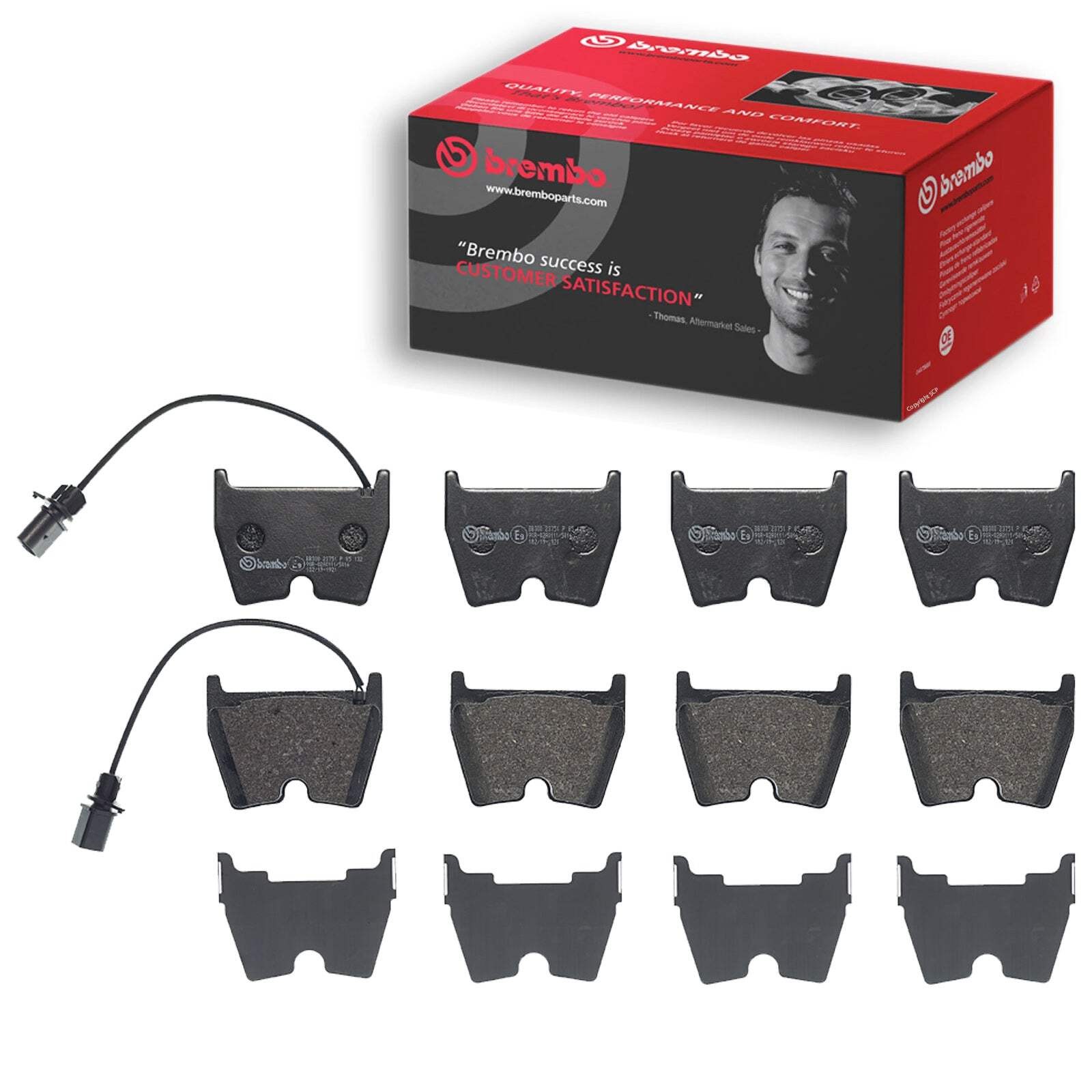 Brake Pads Set Front Brembo P85132 4S0698151 4S0698151B 4S0698151J 8E0698151Q - Image 19