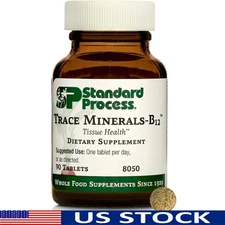 Trace Minerals B12 Tablets Immune Support Thyroid Health Bone Strength 90 Count