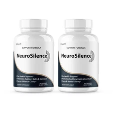 (2 Pack) NeuroSilence Ear Support Healthy Hearing Neuro Silence (120 Capsules)