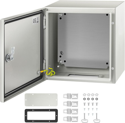 VEVOR 12x12x8 NEMA 4X Steel Electrical Enclosure IP66 Box