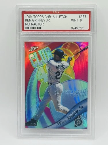 1999 Topps Chrome - All-Etch Ken Griffey Jr #AE3 Refractor PSA 9 Mint Low Pop