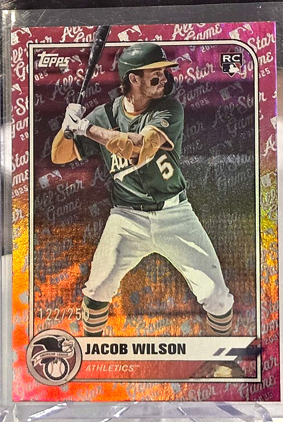 JACOB WILSON 2025 Topps {ALL-STAR GAME PINK FOIL PARALLEL /250} Rookie RC