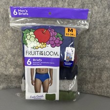 Fruit of the Loom Men  s Fashion Briefs 6 Pack Medium Assorted Colors Tag Free