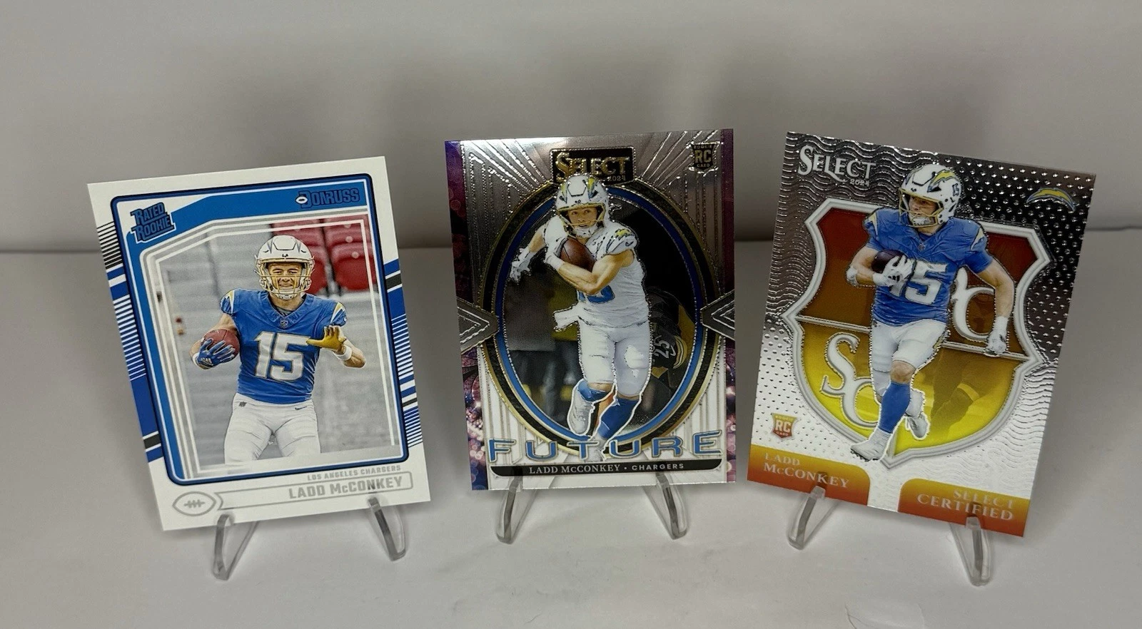 2024 Panini Select - Select Certified Rookies Ladd McConkey #16 (RC)