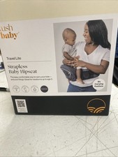 Tushbaby Strapless Baby Hip Seat Carrier   Charcoal Brand New 