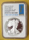 2021-W $1 1-oz T-1 Proof American Silver Eagle NGC PF69UC FDI First Label