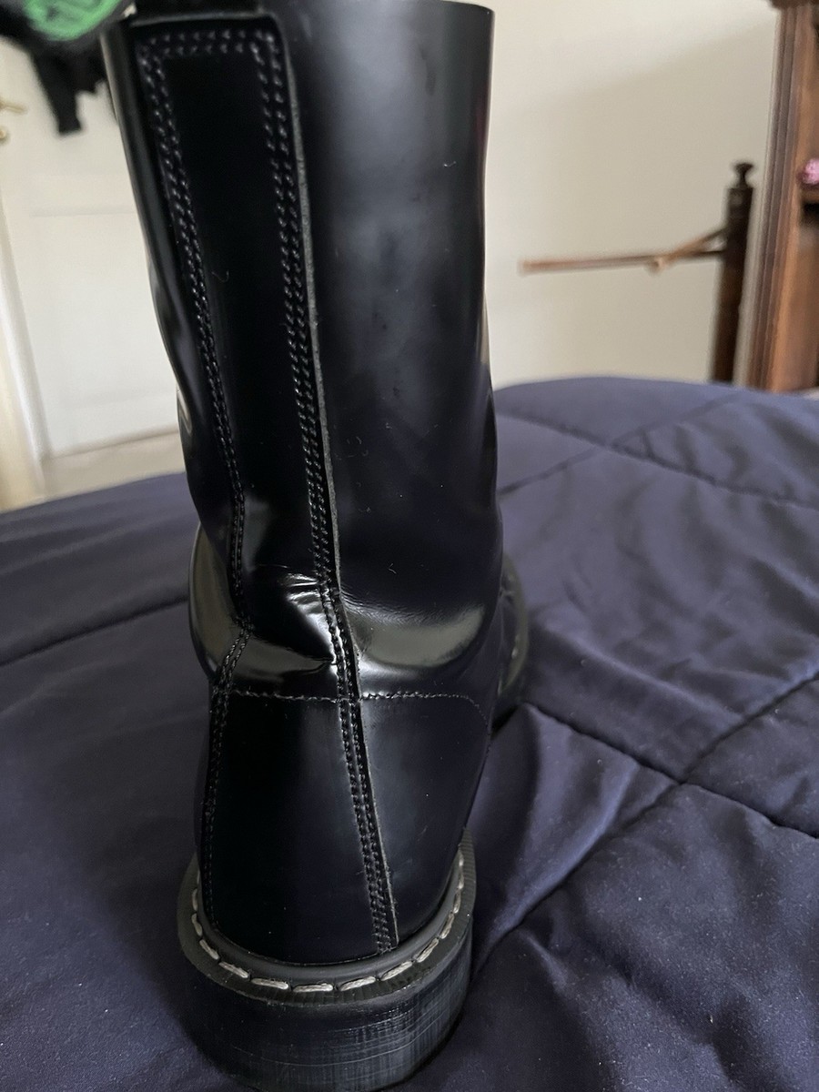 Solovair Derby Hi Shine 10 Eye Lace Up Boots Men’s 8 View 4
