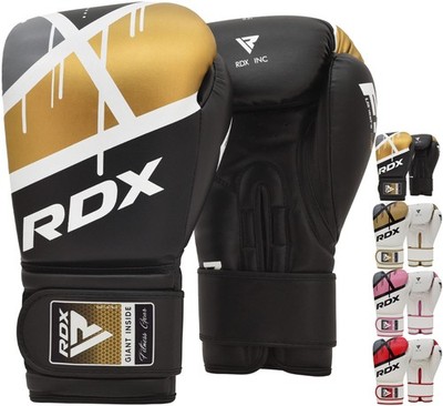 RDX Boxing Gloves EGO, Sparring Muay Thai Kickboxing MMA Heavy 12OZ, BLACK