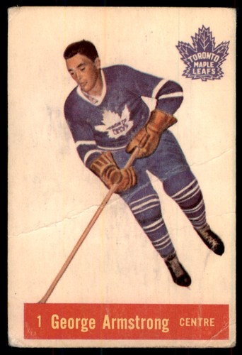 George Armstrong #1 1957 Parkhurst card
