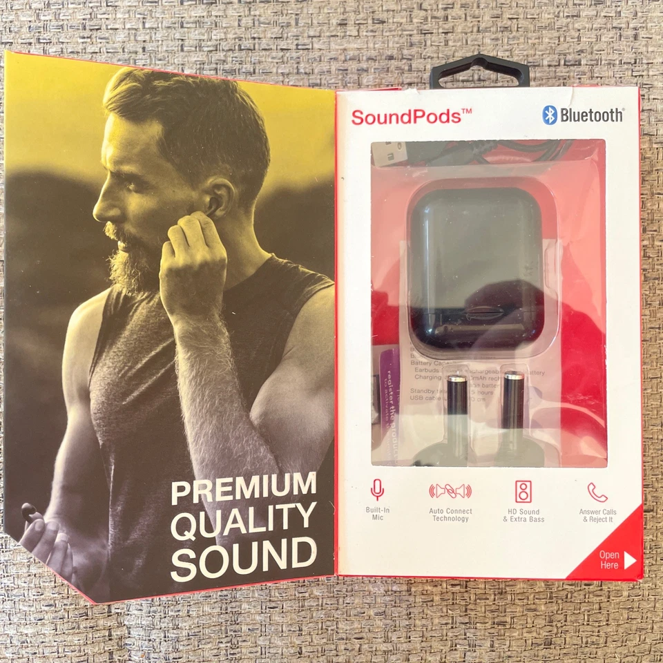 Auriculares y estuche inalámbricos verdaderos iHip SoundPODS (WLG-PP22) Foto 3 de 4