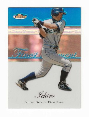 ICHIRO SUZUKI  2007 TOPPS FINEST MOMENTS BLUE REFRACTOR #119/299 CARD #RFM-IS