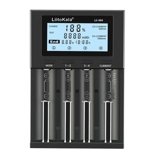 Lot Lii-M4+U1 New Smart Charger LCD for CR123A 18500 AA AAA LiitoKala Battery - Afbeelding 13 van 13