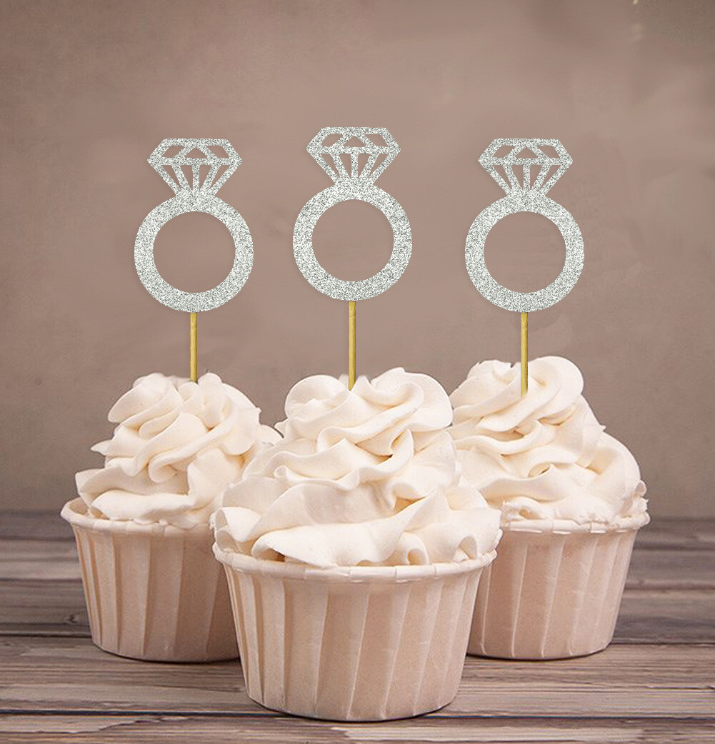 Engagement Party Cupcake Toppers