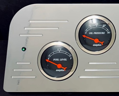 1966 GMC Truck 6 Gauge Dash Panel Insert Set Billet Aluminum PC - Picture 2 of 9