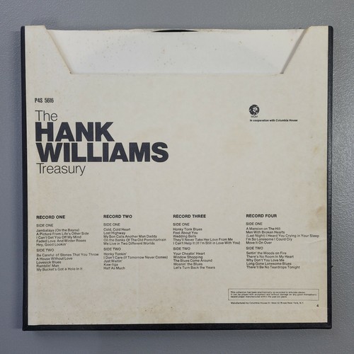 The Hank Williams Treasury 4-LP Box Set 1976 P4S 5616 - Picture 3 of 8