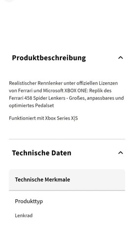 Controller Thrustmaster Lenkrad Ferrari 458 für Xbox One S-x/S. NUR DAS LENKRAD - Bild 9 von 12