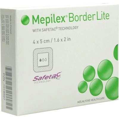 MOLNLYCKE HEALTH CARE Mepilex Border Comfort Lite Plasters 4CM X 5CM x10 NEW SEALED Dressings Padded