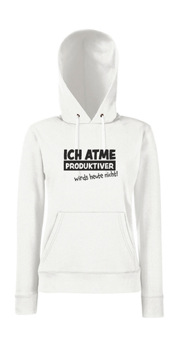 Suéter con capucha para chicas Ich Respire más productivo hoy no l - Imagen 3 de 5