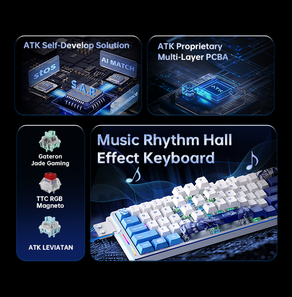 ATK EDGE 60HE Esports Magnetic Keyboard LEVIATAN Collab Gaming