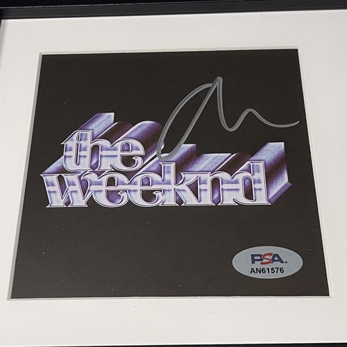 THE WEEKND SIGNED DAWN FM CD AFTER HOURS FRAMED AUTOGRAPH PSA COA - Picture 2 of 4