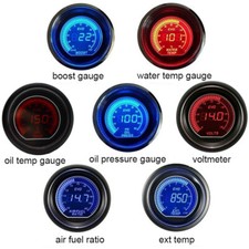52mm Car Digital Turbo Boost Gauge Psi Bar Water Temp Oil Temp Oil Pressure Gaug