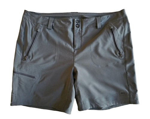 Rei Damenshorts grau Outdoor Wandern Reißverschluss Taschen Größe 14 neu ohne Etikett - Bild 1 von 7