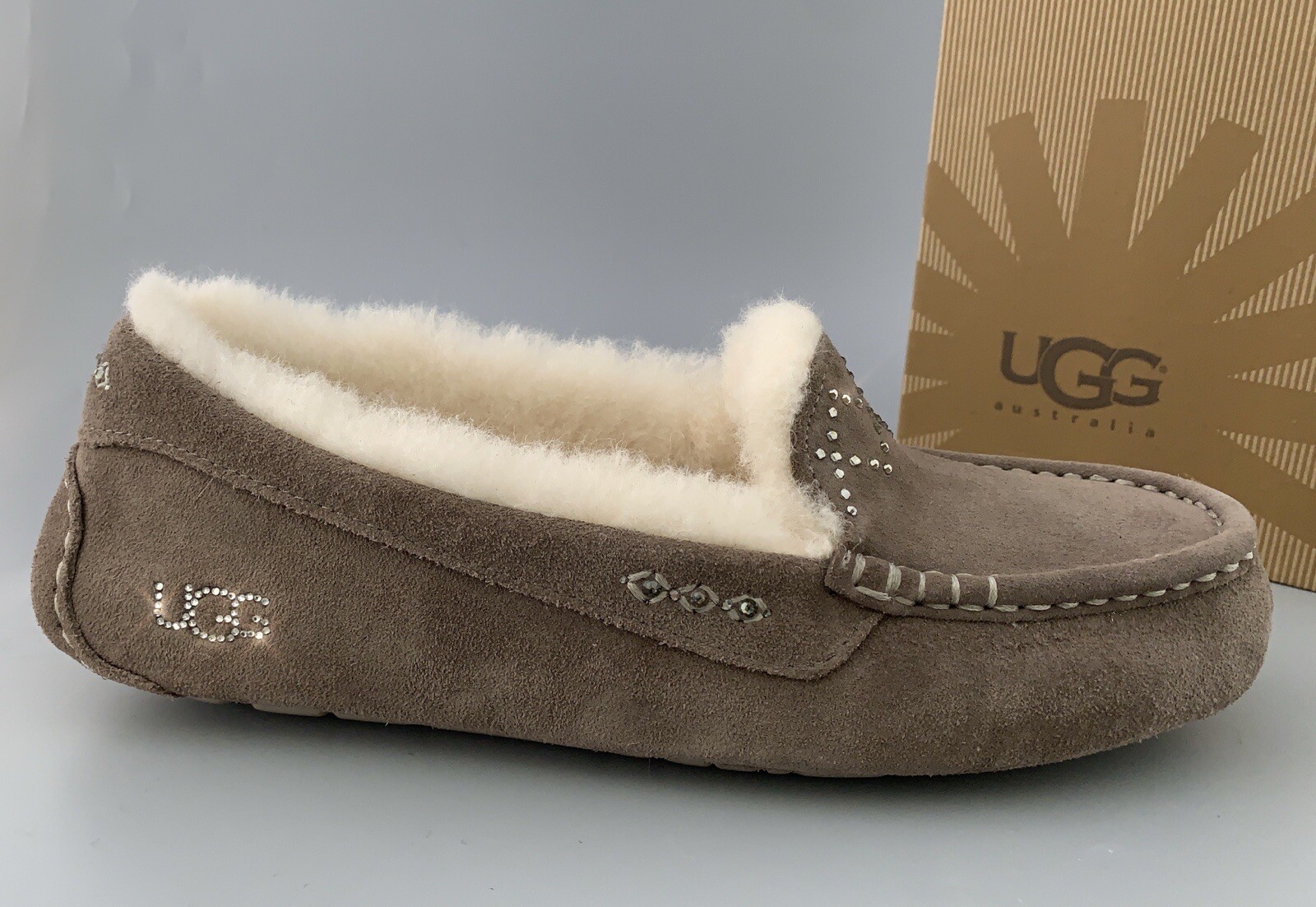 UGG ANSLEY Suede Swarovski Crystal 