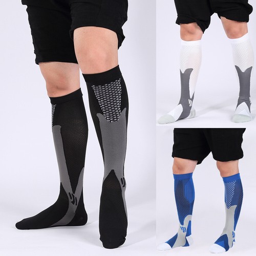 Compression Socks Knee High Stockings Leg Support Calf Sleeves Sports Men Women - Picture 50 of 50