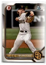 2022 Bowman Draft #BD-27 Dylan Lesko San Diego Padres