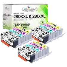 PGI280 PGI280XXL CLI281 CLI-281XXL Ink for Canon PIXMA TR7520 TR8520 TR8620 Lot