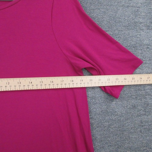 Eileen Fisher Hemdblusenkleid Damen Small Rosa Lange Seitenschlitze Kurzarm - Bild 3 von 10