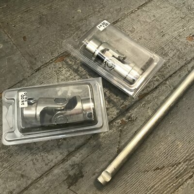 1965-85 GM 122 Manual Box 36'' Steering Shaft 1''DD x 3/4'' DD & 3/4''-30 X 3/4''DD