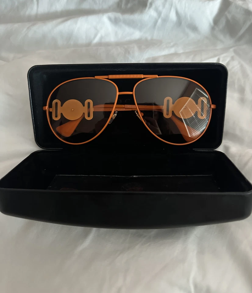versace orange sunglasses unisex, one size, model 2249 - Изображение 2 из 4