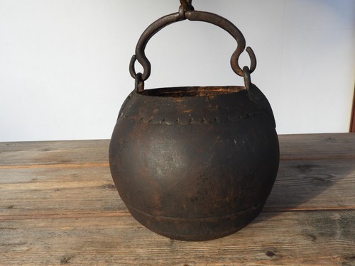 EISENTOPF EISENKEßEL GOTIK Renaissance Barock Wassertopf Nürnberg Rauchfangküche - Bild 1 von 10