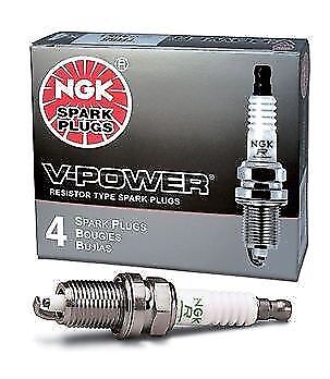 8 pcs - GENUINE OEM NGK V-Power For Honda Racing Spark Plugs #4091 Set R5671A-7 - Foto 3 di 3