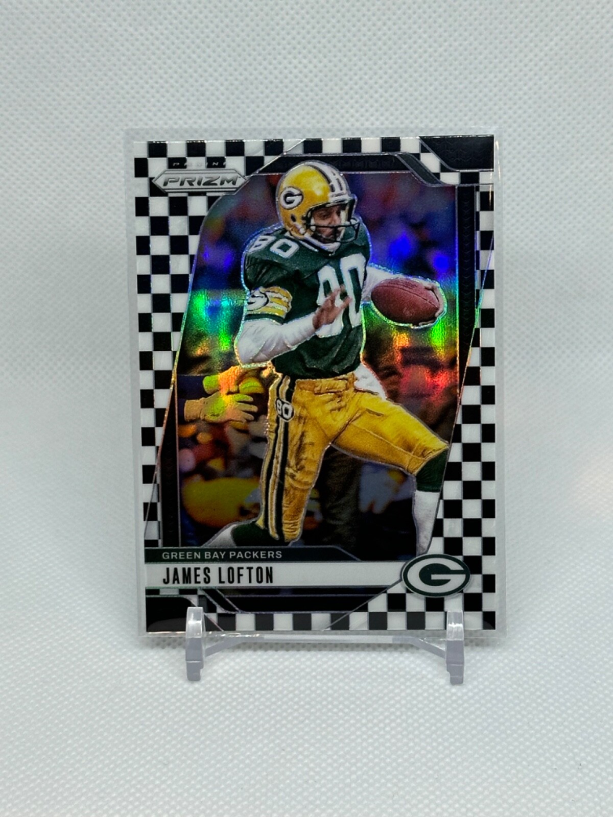 2024 Panini Prizm James Lofton Black & White Checker Board Prizm #109 Packers
