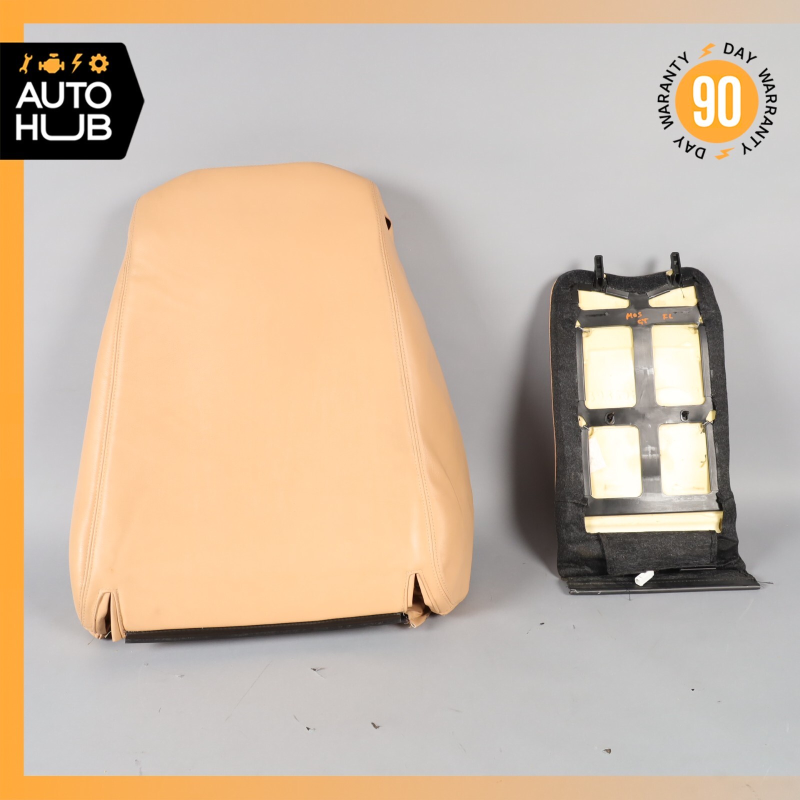 08-12 Maserati GranTurismo M145 Front Left Side Top Upper Seat Cushion Beige OEM