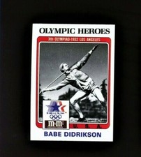 1984 Topps M&M Olympic Heroes Nm/Mint  Babe Didrikson 