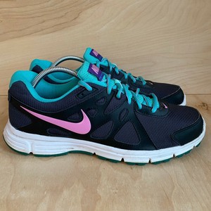 Nike Revolution 2 Women S Size 11 5 Running Gym Shoes Anthracite Magenta Jade Ebay