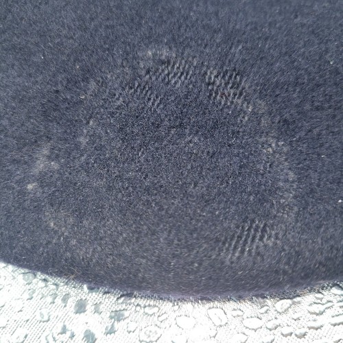 VTG Navy Blue Rio Basque 100% Wool Beret Exclu Dist By Richter-Friedlander CO - Picture 10 of 12