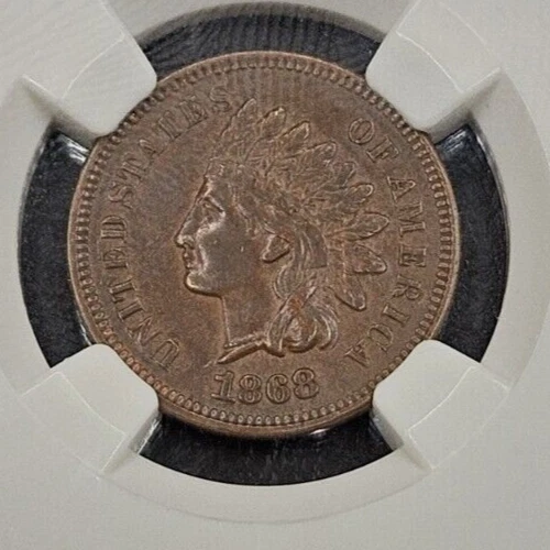 1868 Indian Head Cent | NGC AU55 - Image 3 of 4
