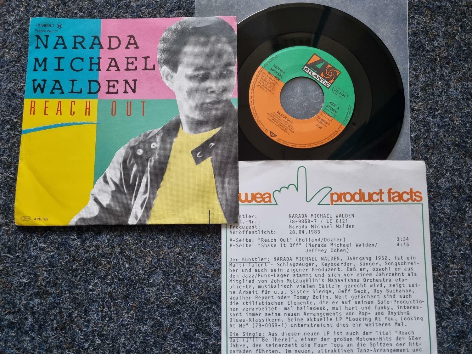 7"" Single Vinyl Narada Michael Walden - Reach out Germany WITH PROMO FACTS