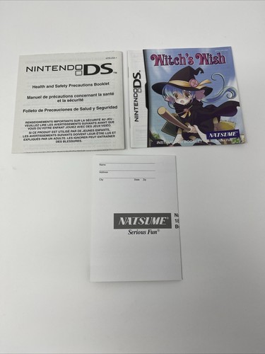 Witch's Wish Nintendo NATSUME DS CIB probado - Imagen 5 de 8
