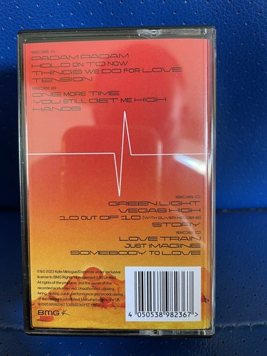 NEW LIMITED EDITION KYLIE MINOGUE TENSION DELUXE DOUBLE CASSETTE TAPE IN HAND - Picture 3 of 6