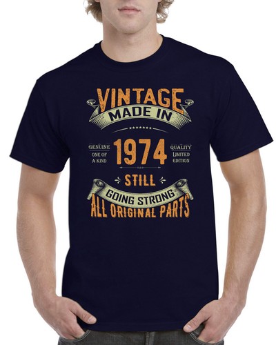 T-shirt uomo 51° compleanno regali per lui 51° regalo 51 anni nata nel 1974 - Foto 7 di 11