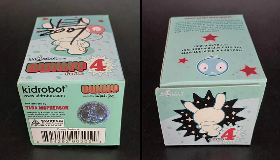 Joe Ledbetter JLED SIGNED Kidrobot 3" 07 Griffin Dunny Figure Series 4 NIP MINT - Image 2 of 3